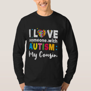 Camiseta Primo I Love Heart Especial Autism Awareness