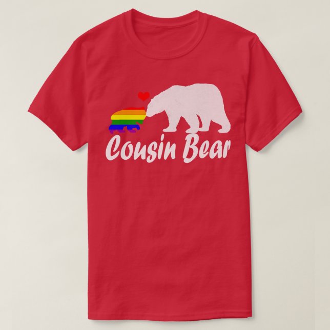 Camiseta Primo Lgbt Oso Orgullo Gay Derechos Iguales Arcoir (Diseño del anverso)