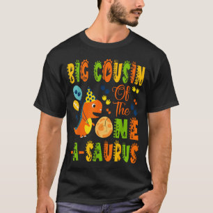 Camiseta Primo mayor del one-a-saurus en su primer cumpleañ