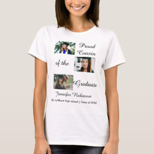 Camiseta Primo Orgulloso del Nombre de Fotos Personalizadas