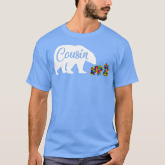 Camiseta Primo Oso Autismo Concienciación Amor Apoyo Famili