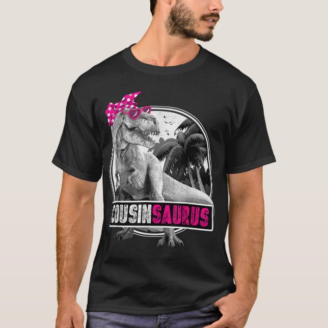 Camiseta Primo para Chicas Dinosaurio primo T-Rex (Anverso)