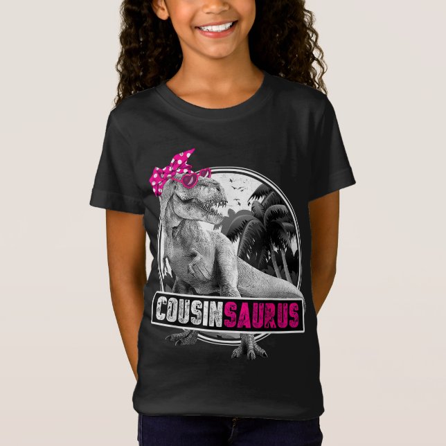 Camiseta Primo para Chicas Dinosaurio primo T-Rex (Anverso)