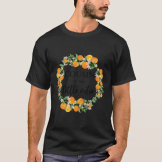 Camiseta Primo Pequeño Naranja De Baby Shower De Cutie Prim