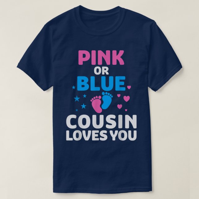 Camiseta Primo rosa o azul ama a tu género revela T-Shir (Diseño del anverso)
