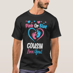 Camiseta Primo rosa o azul te ama niño o Chica Gen