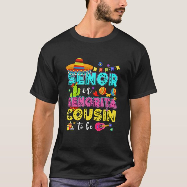 Camiseta Primo Senor O Señorita Para Ser Género Revelan Cin (Anverso)