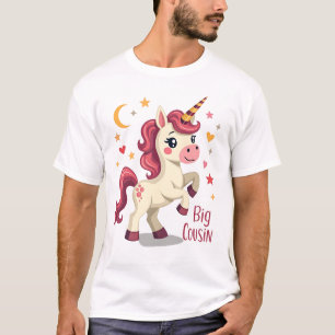 Camiseta Primo Unicornio Vintage Tipografía Monos Lindo Dis