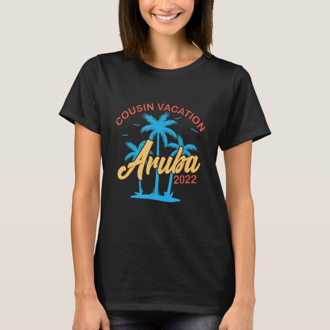 Camiseta Primo Vacación Aruba 2022 Grupo coincidente Verano (Anverso)
