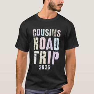 Camiseta Primos Vintage Viaje Familiar Vacaciones 2026 Surf