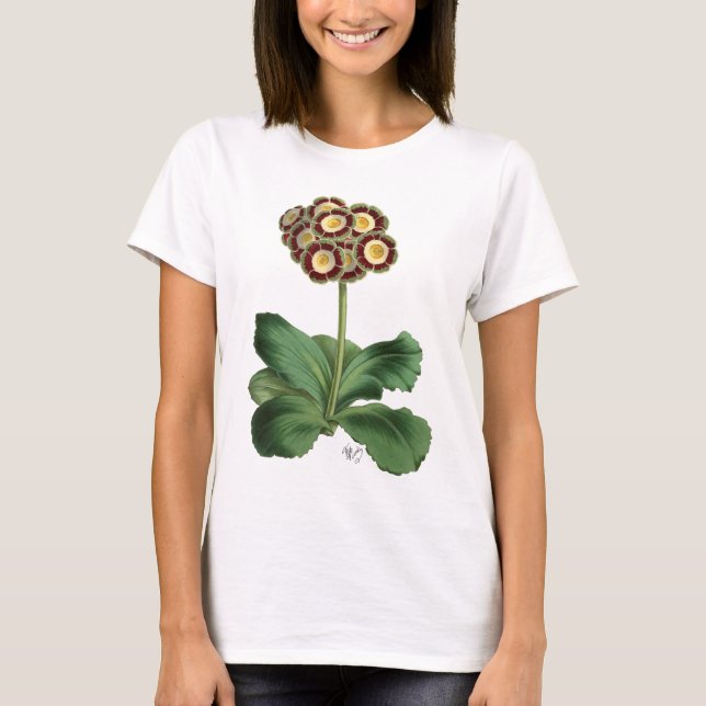 Camiseta Primula Auricula Red (Anverso)