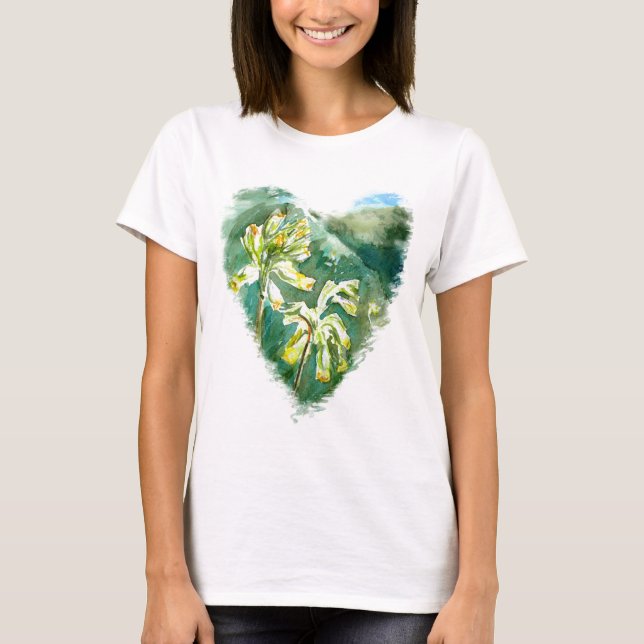 Camiseta Primula veris Green Heart (Anverso)