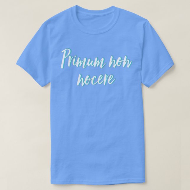 Camiseta Primum non nocere (Diseño del anverso)