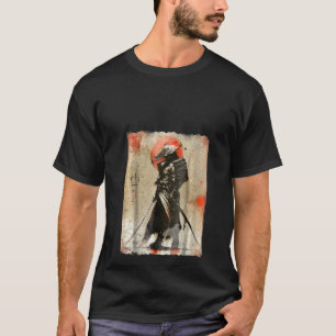 Camiseta Prin Bushido de arte retro japonés en Samurai