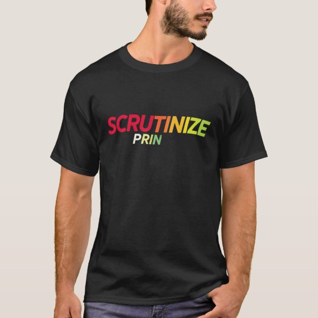 Camiseta Prin de escrutinización (Anverso)