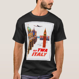 Camiseta Prin de publicidad de aerolíneas de viajes de vint