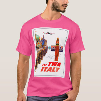Camiseta Prin de publicidad de aerolíneas de viajes de vint