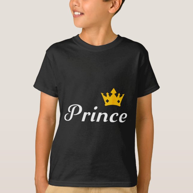 Camiseta Prince Boys Men Family Matching Valentines Day T S (Anverso)