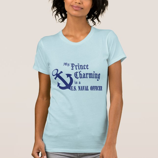 Camiseta Prince Charming es oficial de la Marina de Estados (Anverso)