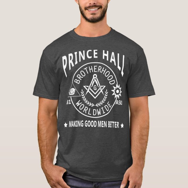 Camiseta Prince Hall Mason Brotherhood 2B1ASK1 (Anverso)