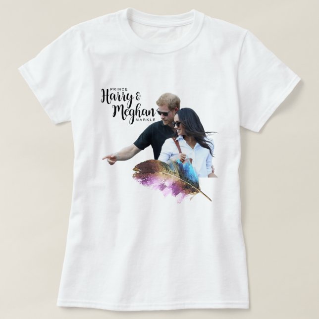 Camiseta Prince Harry & Meghan Markle (Diseño del anverso)