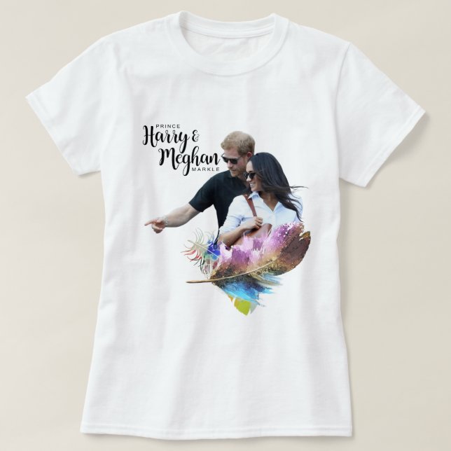 Camiseta Prince Harry & Meghan Markle (Diseño del anverso)