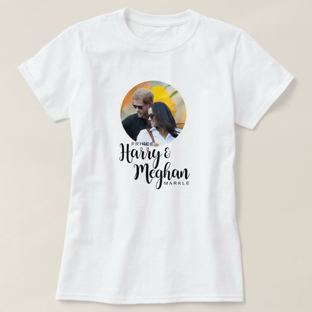 Camiseta Prince Harry & Meghan Markle (Diseño del anverso)