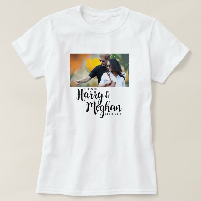 Camiseta Prince Harry & Meghan Markle (Diseño del anverso)