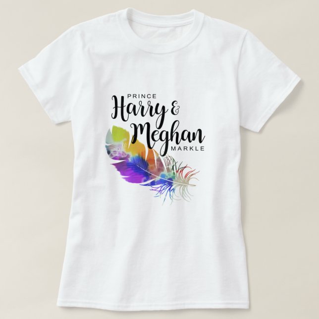 Camiseta Prince Harry & Meghan Markle (Diseño del anverso)