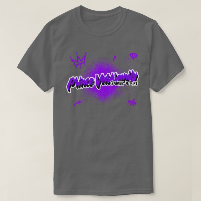 Camiseta Prince Vashsanity Gamer 4 Life (Diseño del anverso)