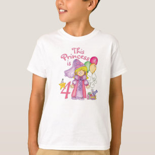 Camiseta Princesa 4 cumpleaños