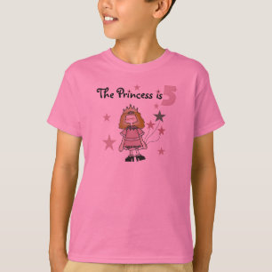Camiseta Princesa 5to cumpleaños