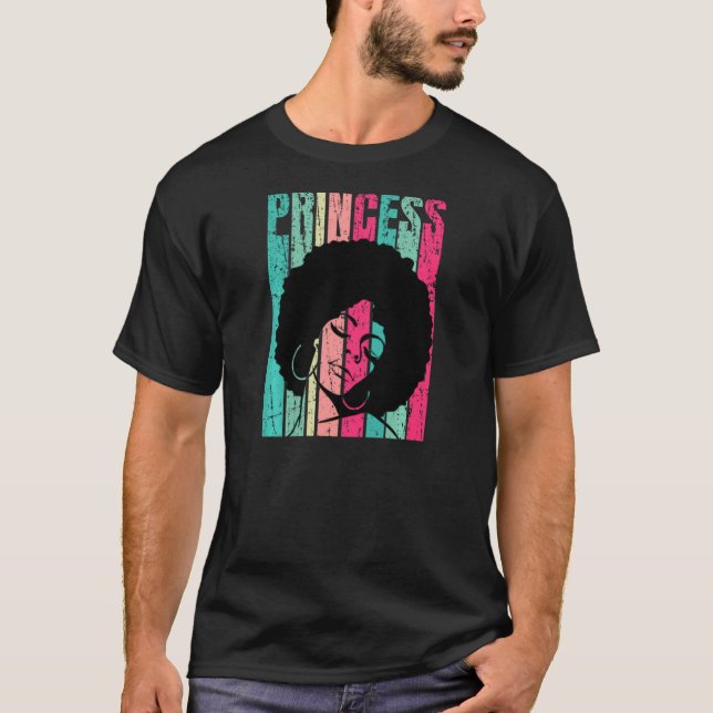 Camiseta Princesa africana mujer afroamericana cultura negr (Anverso)