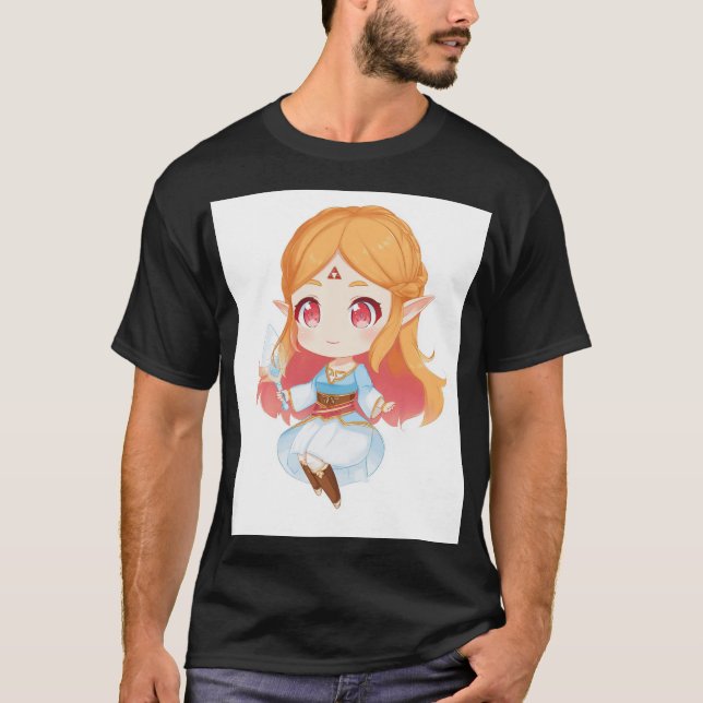 Camiseta Princesa al estilo Chibi Hylian (Anverso)