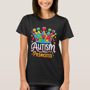 Camiseta Princesa autista Reina de la concienciación sobre