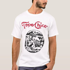 Camiseta princesa azteca - Topo Chico agua mineral desgasta