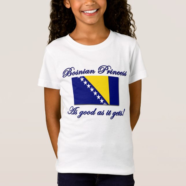 Camiseta Princesa bosnio, buena como (Anverso)