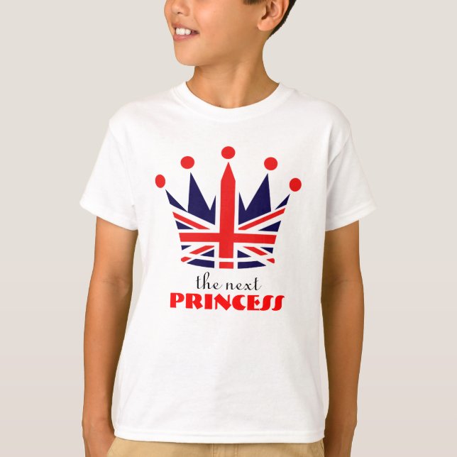 Camiseta Princesa británica Crown (Anverso)