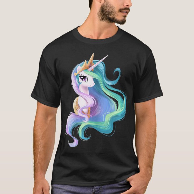 Camiseta Princesa Celestia Unicorn Una Unicornio Perfecta (Anverso)