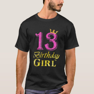 Camiseta Princesa Chica De Cumpleaños De 13 Años De Edad 13