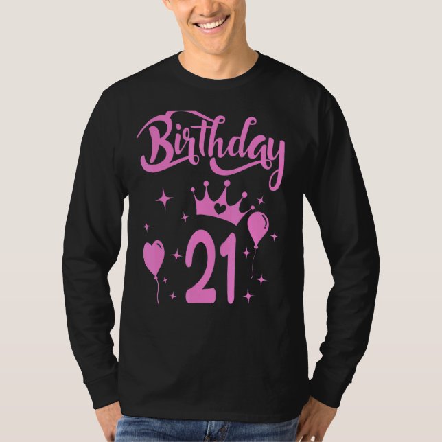 Camiseta Princesa Chica de cumpleaños princesa temática de  (Anverso)