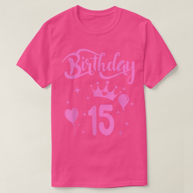 Camiseta Princesa Chica de cumpleaños princesa temática de  (Diseño del anverso)