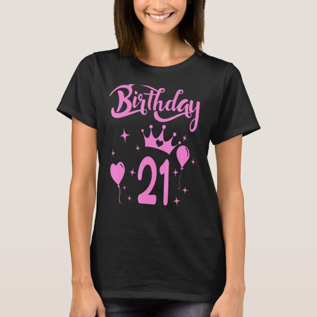 Camiseta Princesa Chica de cumpleaños princesa temática de  (Anverso)