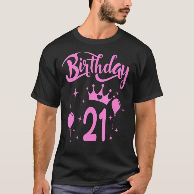 Camiseta Princesa Chica de cumpleaños princesa temática de  (Anverso)