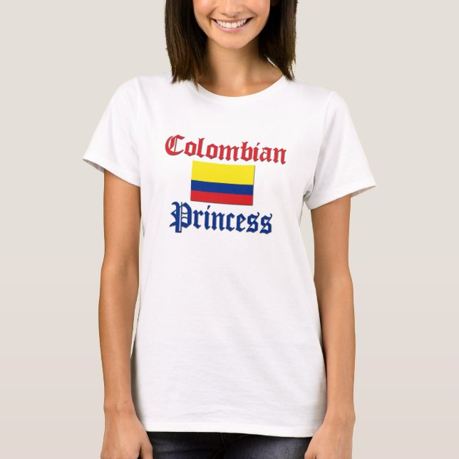 Camiseta Princesa colombiana (Anverso)