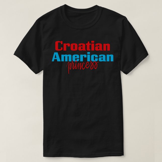Camiseta Princesa Croata Americana (Diseño del anverso)
