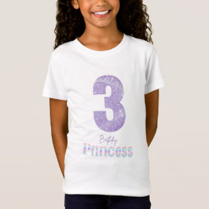 Camiseta Princesa Cumpleaños 3 años