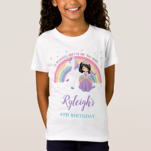 Camiseta Princesa Cuta y uniforme de cumpleaños arcoiris de