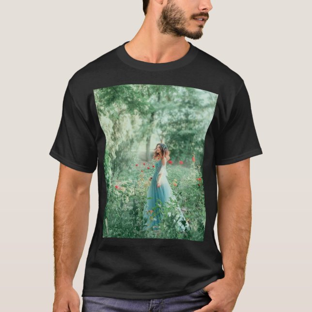 Camiseta Princesa de Brunette: acuarela de bosque de hadas (Anverso)