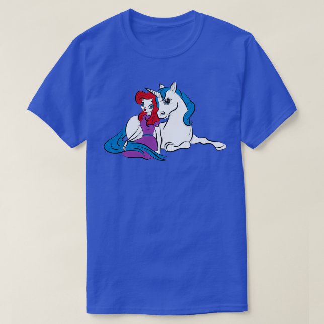 Camiseta Princesa de Cabeza Roja de Unicorn (Diseño del anverso)